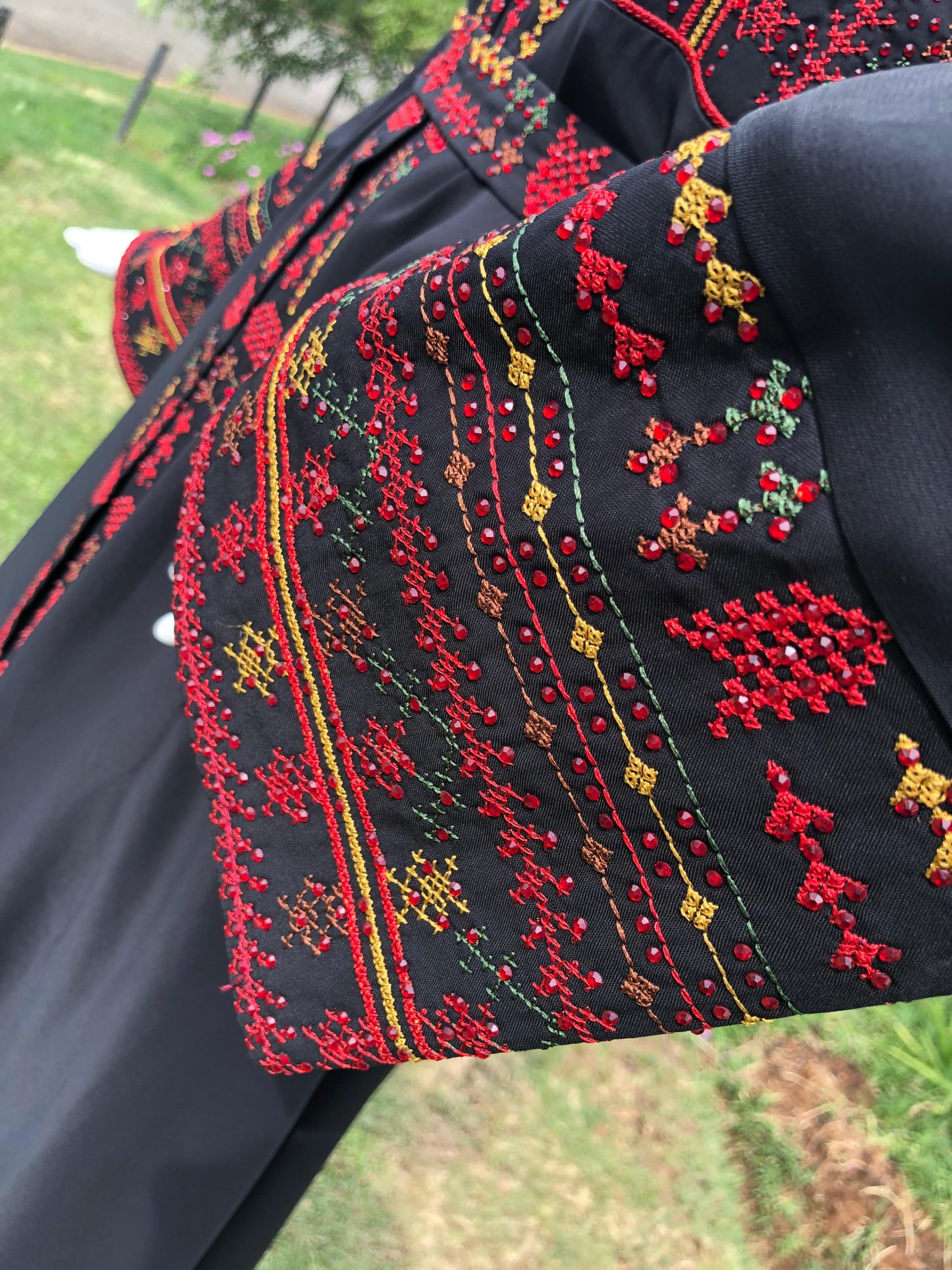 Birzeit Palestinian Traditional Tatreez Dress (Inner Included)
