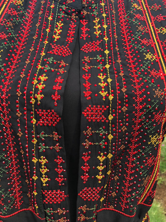 Birzeit Palestinian Traditional Tatreez Dress (Inner Included)