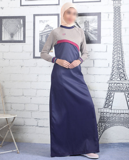 Silk Route - Violet Drift Contrast Color Jilbab