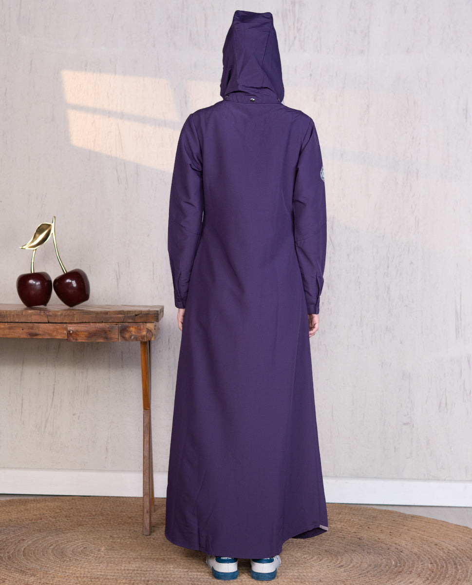 Deep Purple Modest Edge Jilbab 0728B