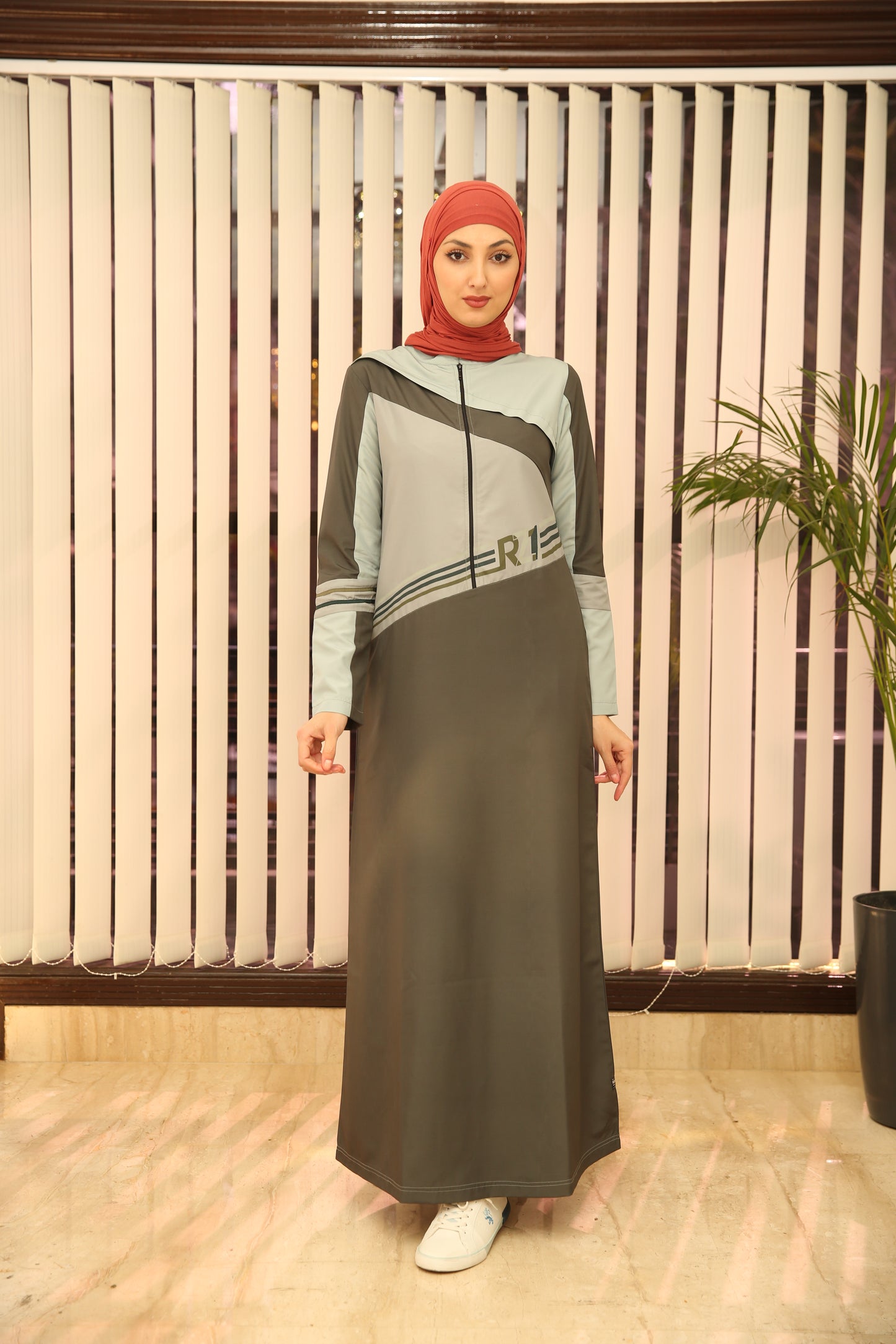 Graphite Grey Smart Jilbab 0663A