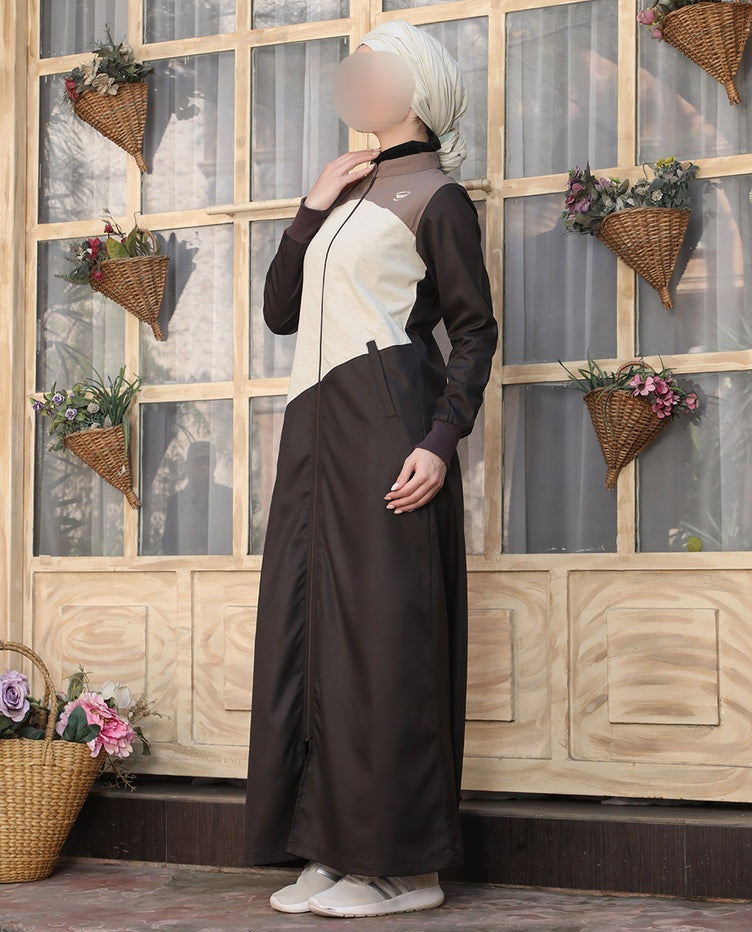 Silk Route - Classic Comfort Coffee Beige Jilbab 0761A