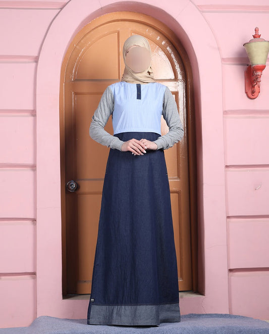 Silk Route - Urban Contrast Relaxed Fit Jilbab 0425