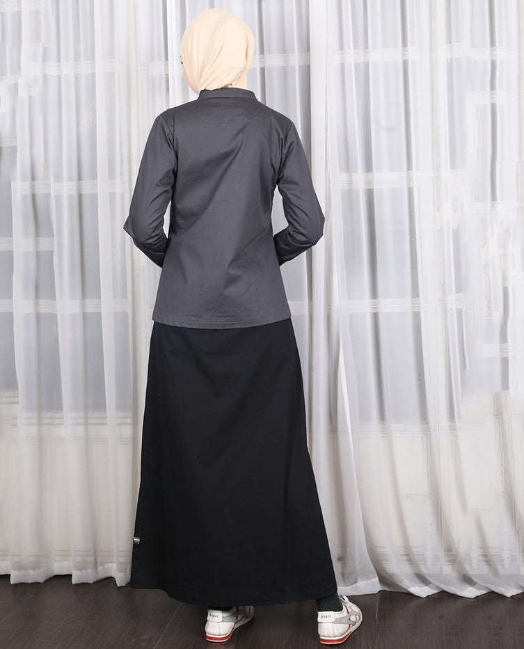 Silk Route - Urban Fashionista Mock Jacket Jilbab 0422A