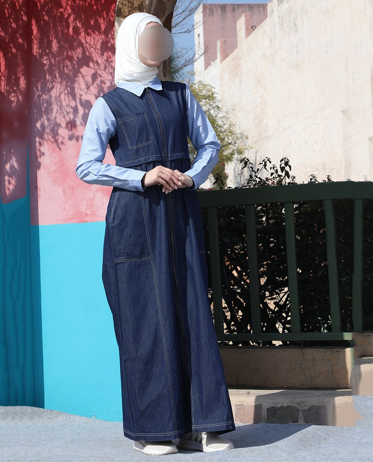 Silk Route - Deep Tide Full Front Open Jilbab 0426