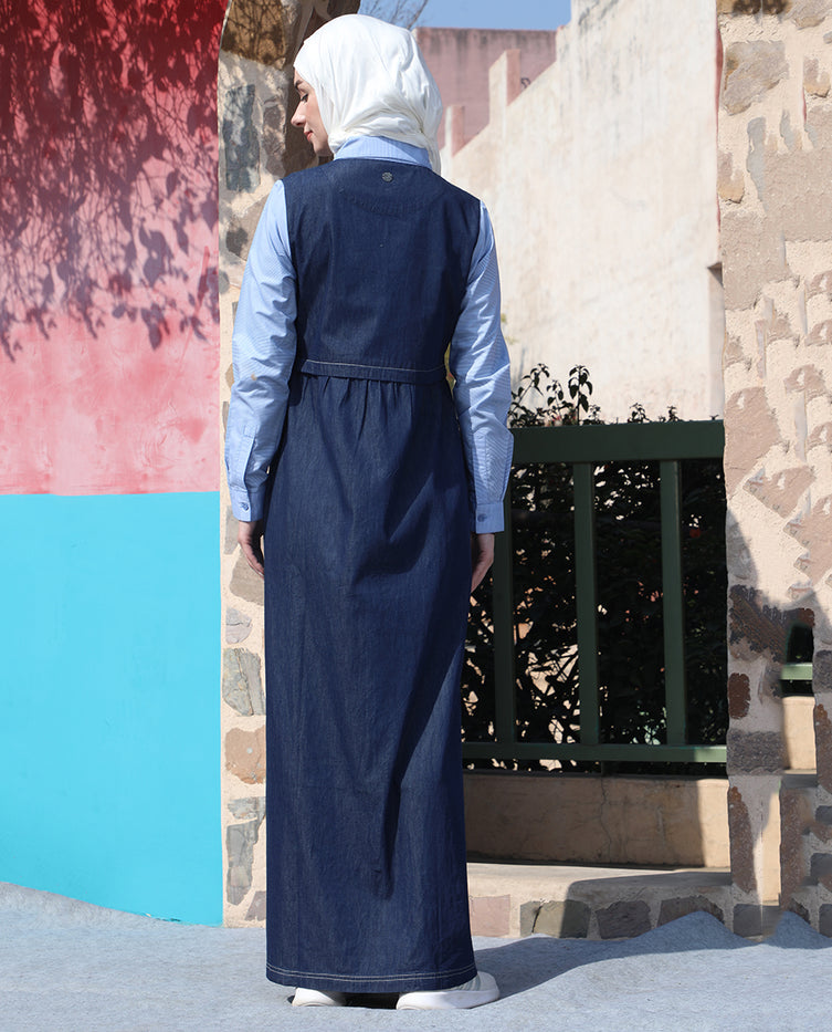 Silk Route - Deep Tide Full Front Open Jilbab 0426