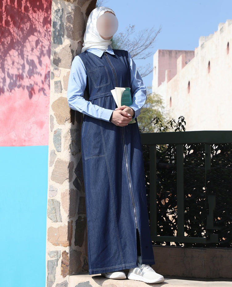 Silk Route - Deep Tide Full Front Open Jilbab 0426