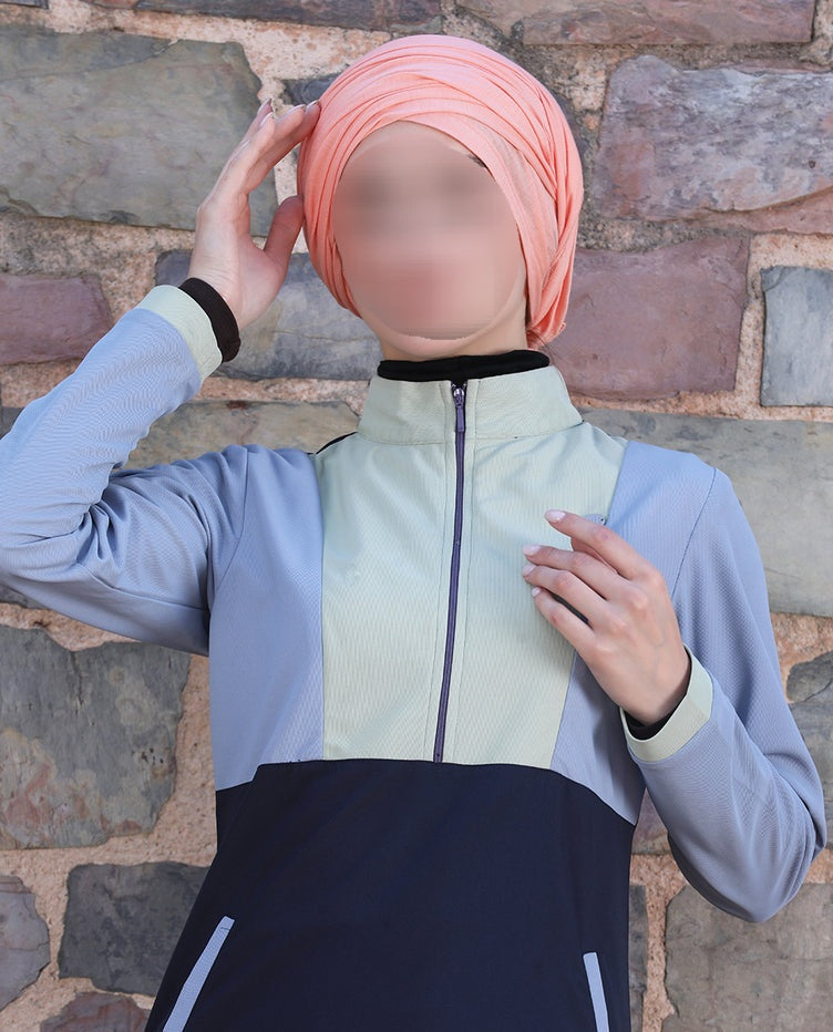Silk Route - Skyline Contrast Urban Edge Jilbab 0771