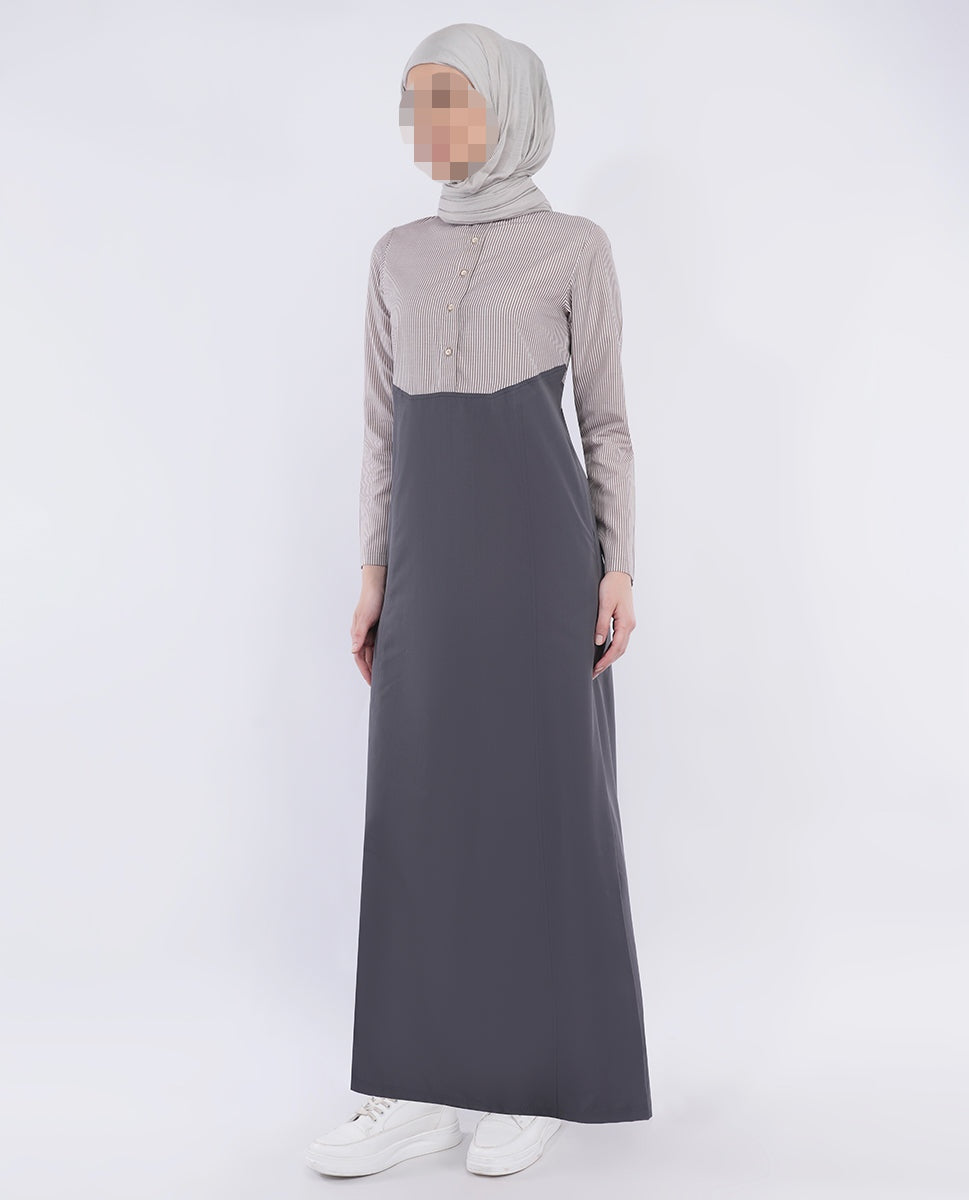 Silk Route - Calm Contrast Smart Look Jilbab 0791