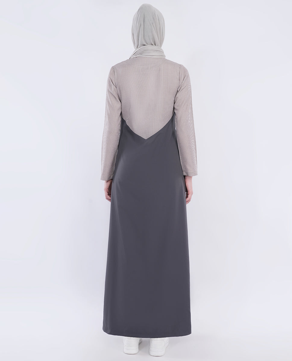 Silk Route - Calm Contrast Smart Look Jilbab 0791