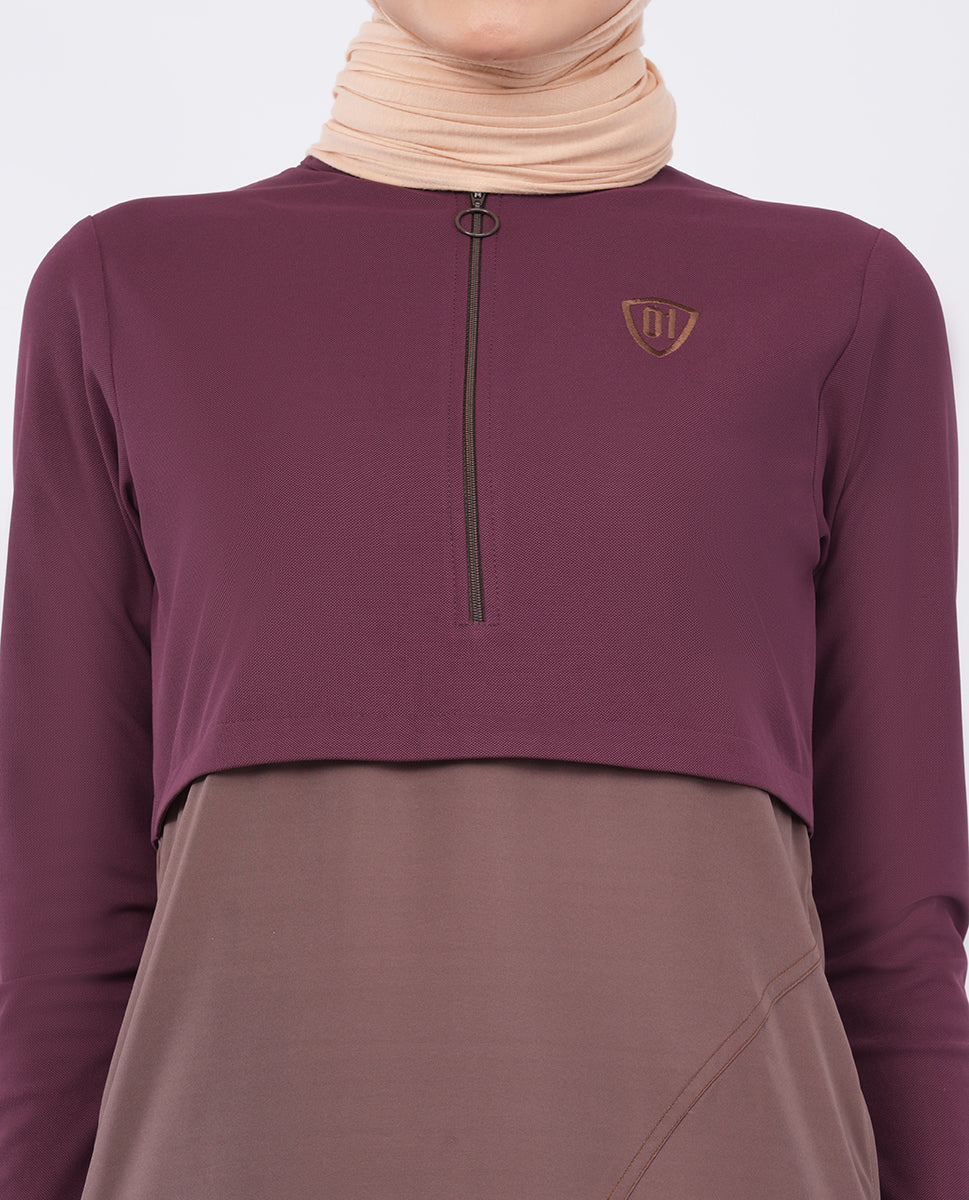Silk Route - Brown Olive Modest Fashionista Jilbab 0787