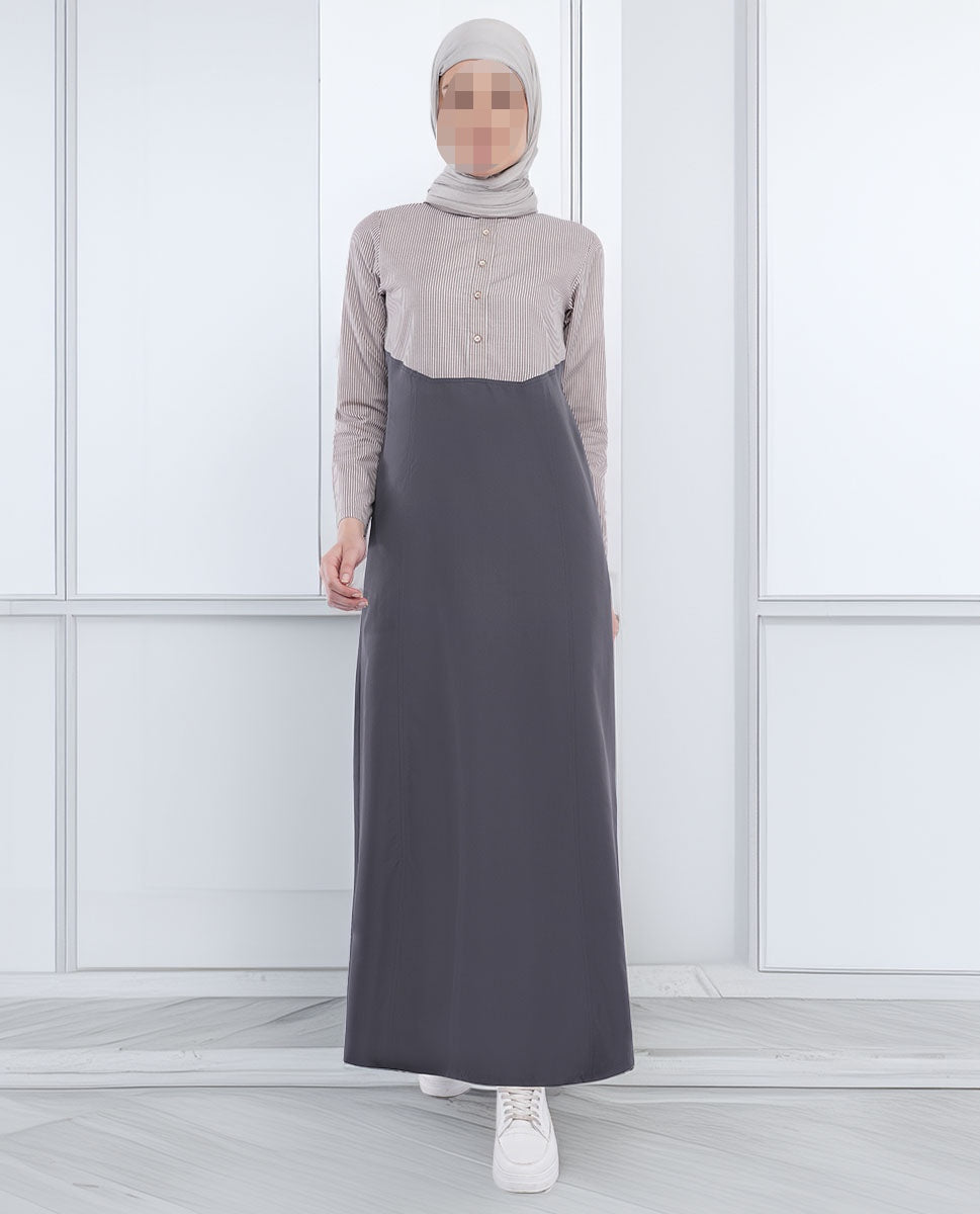 Silk Route - Calm Contrast Smart Look Jilbab 0791