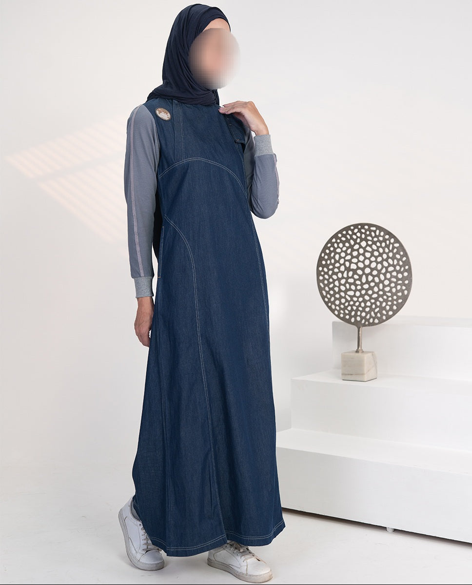 Urban Crossover Denim Abaya 0417