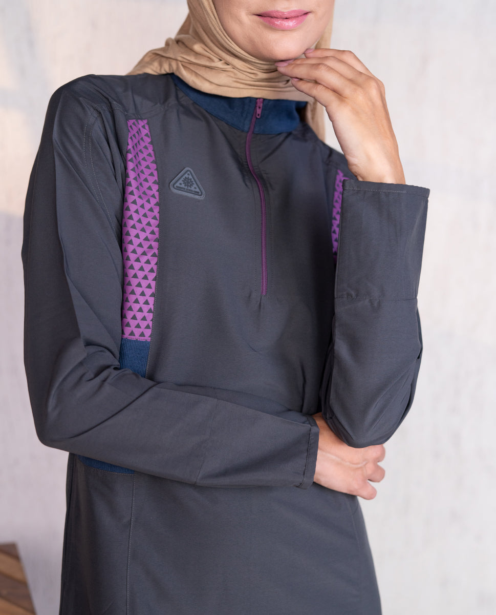 Shale Grey Smart Look Jilbab 0723