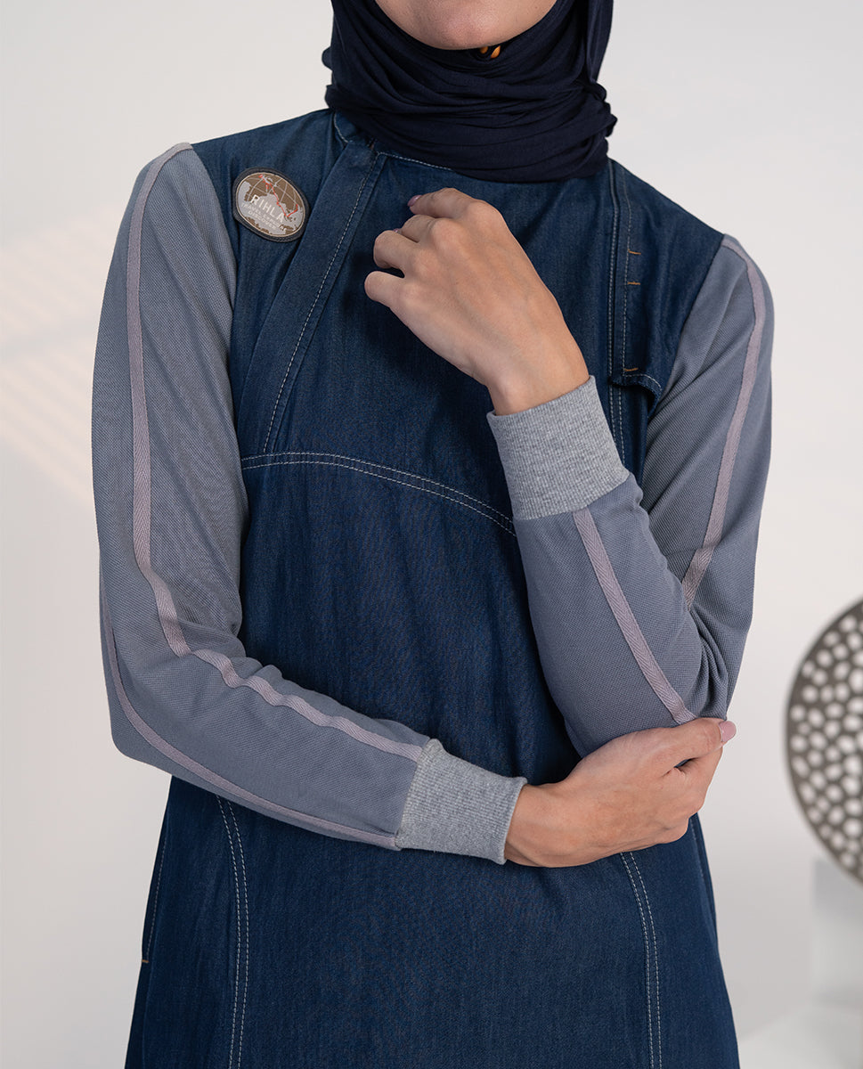 Urban Crossover Denim Abaya 0417