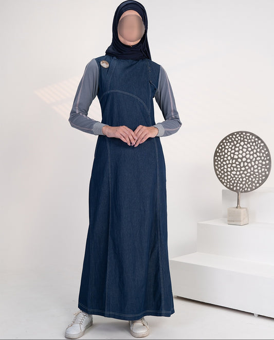 Urban Crossover Denim Abaya 0417