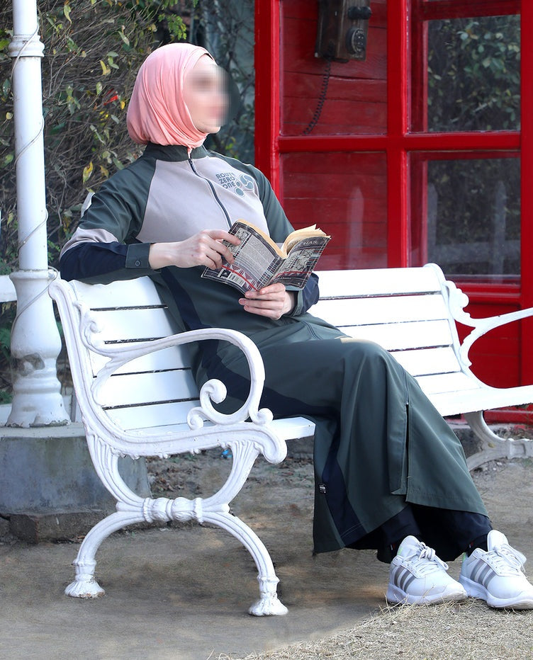 Silk Route - Juniper Veil Full Front Open Jilbab