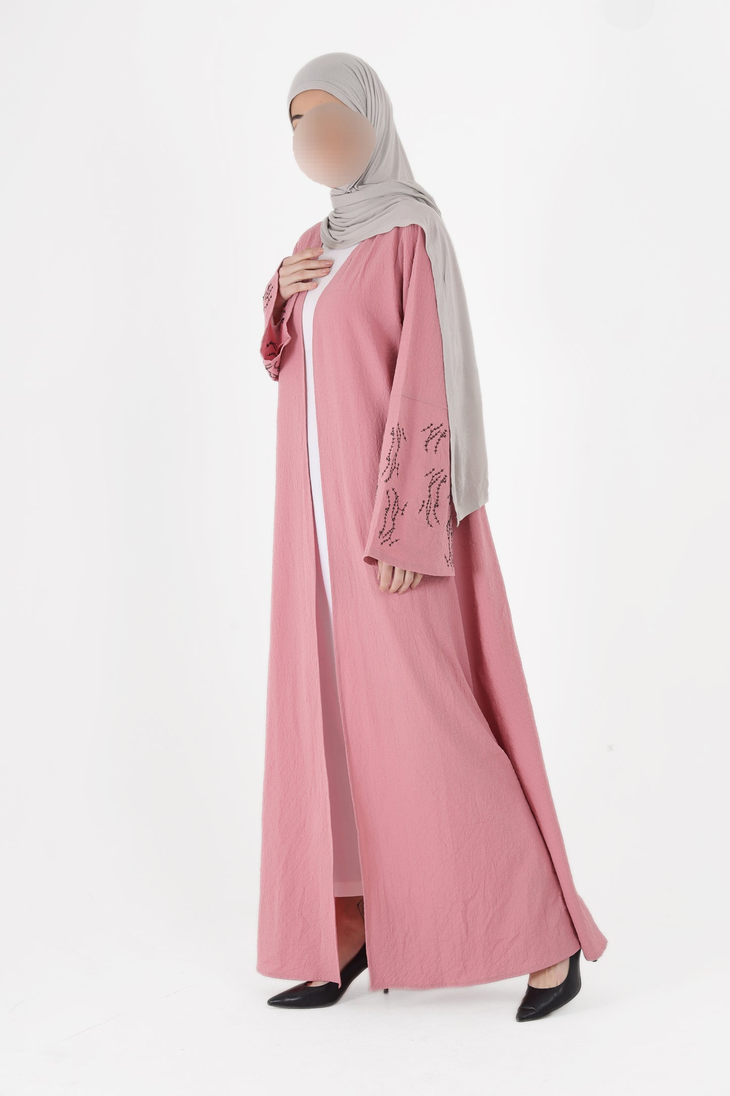 Silk Route - Soft Blush Abaya 0109A