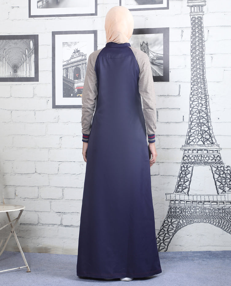 Silk Route - Violet Drift Contrast Color Jilbab