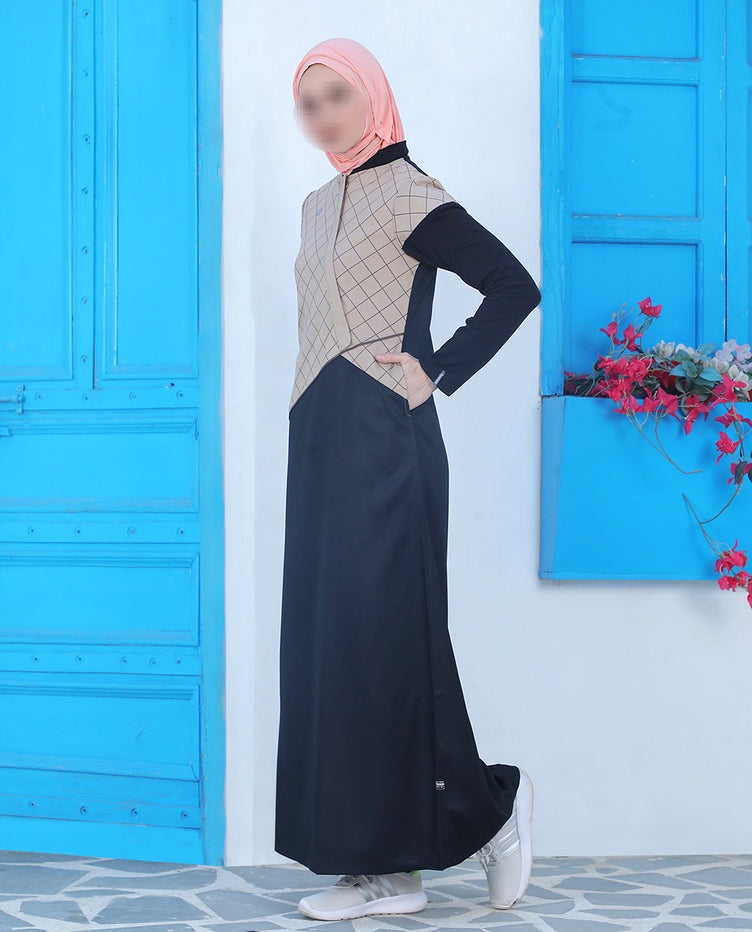 Silk Route - Urban Cross Contrast Colored Jilbab