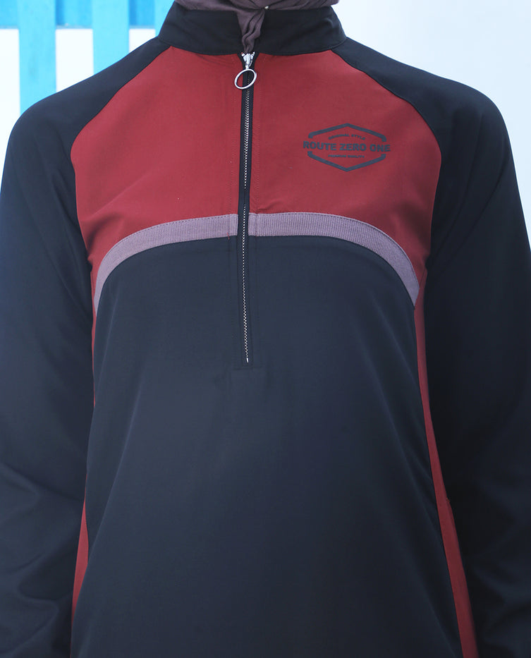 Silk Route - Modest Edge Contrast Jilbab