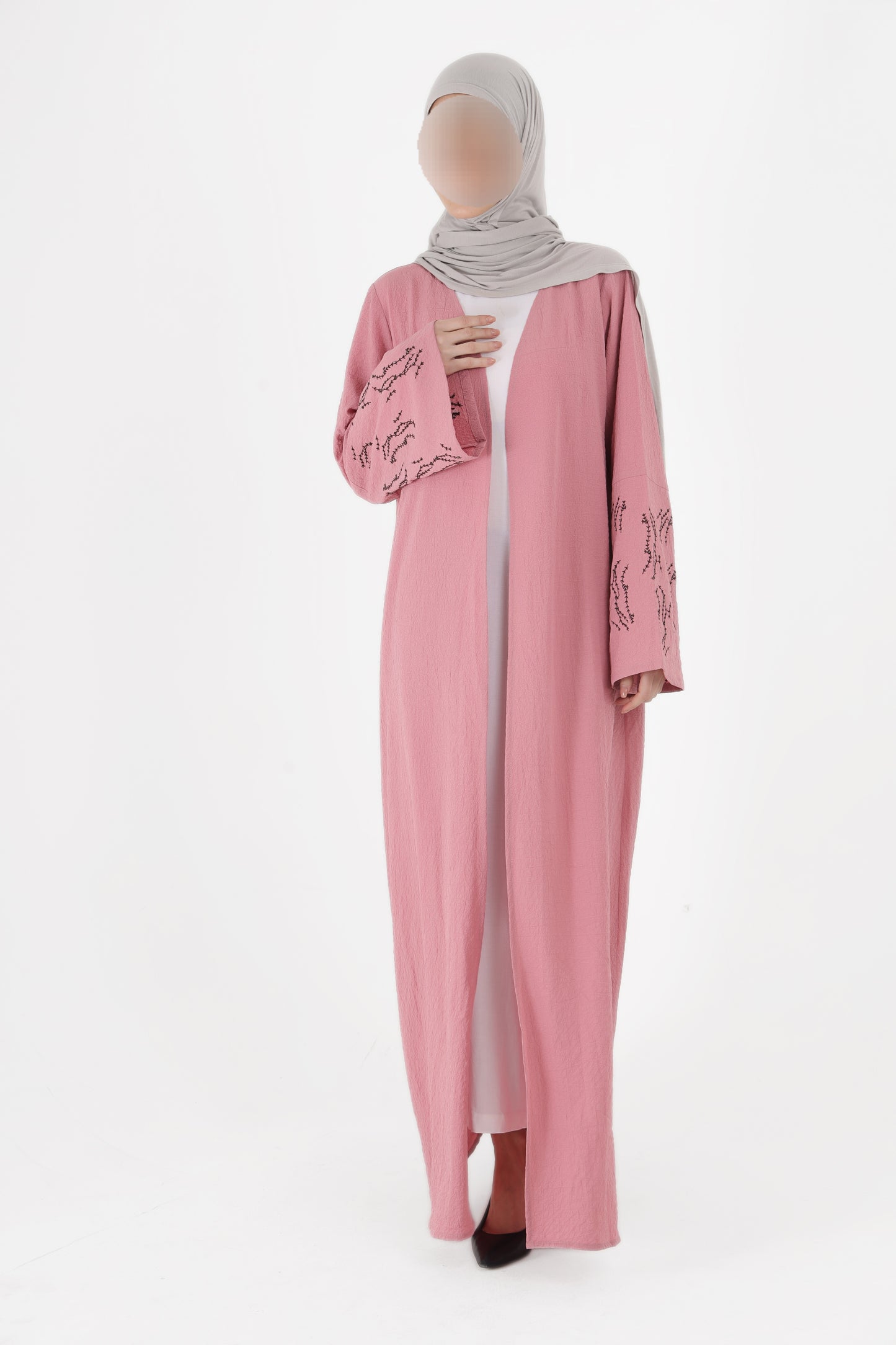 Silk Route - Soft Blush Abaya 0109A