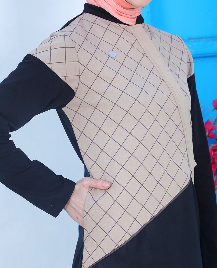 Silk Route - Urban Cross Contrast Colored Jilbab