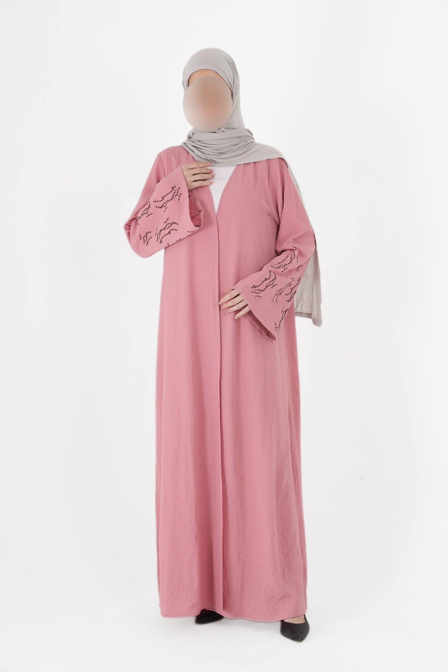 Silk Route - Soft Blush Abaya 0109A
