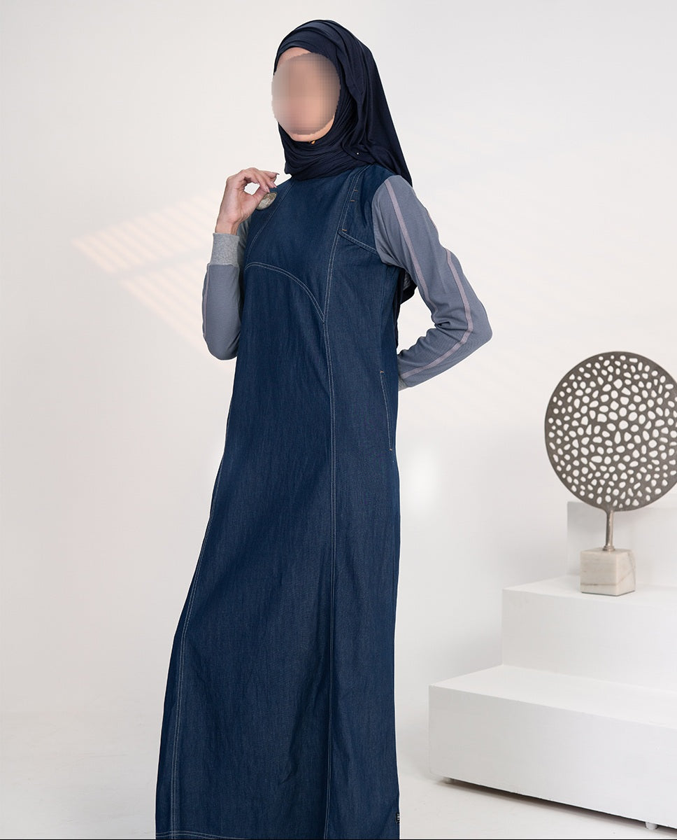 Urban Crossover Denim Abaya 0417