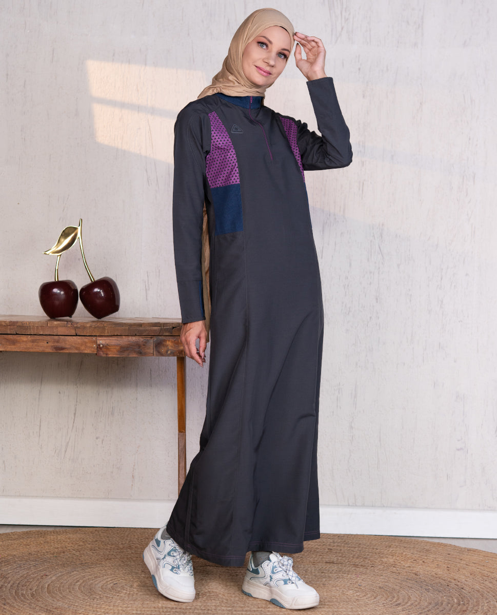 Shale Grey Smart Look Jilbab 0723