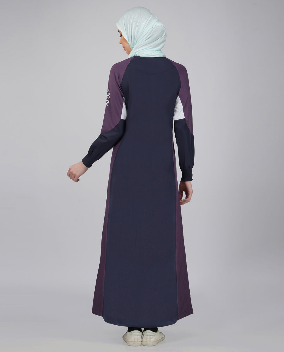 Midnight Navy Color Contrast Jilbab