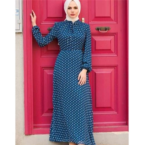 Neva Blue Polka Dot Dress